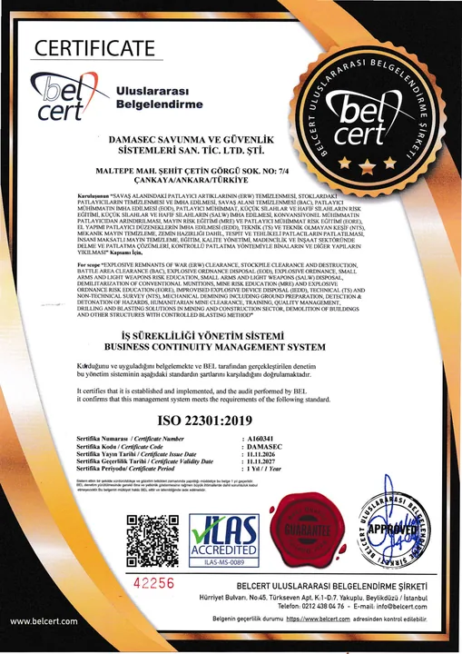 ISO 22301:2019 — İş Sürekliliği Yönetim Sistemi