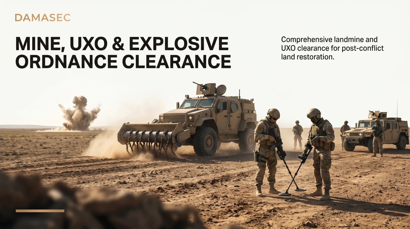 Mayın, UXO ve patlayıcı mühimmat temizliği