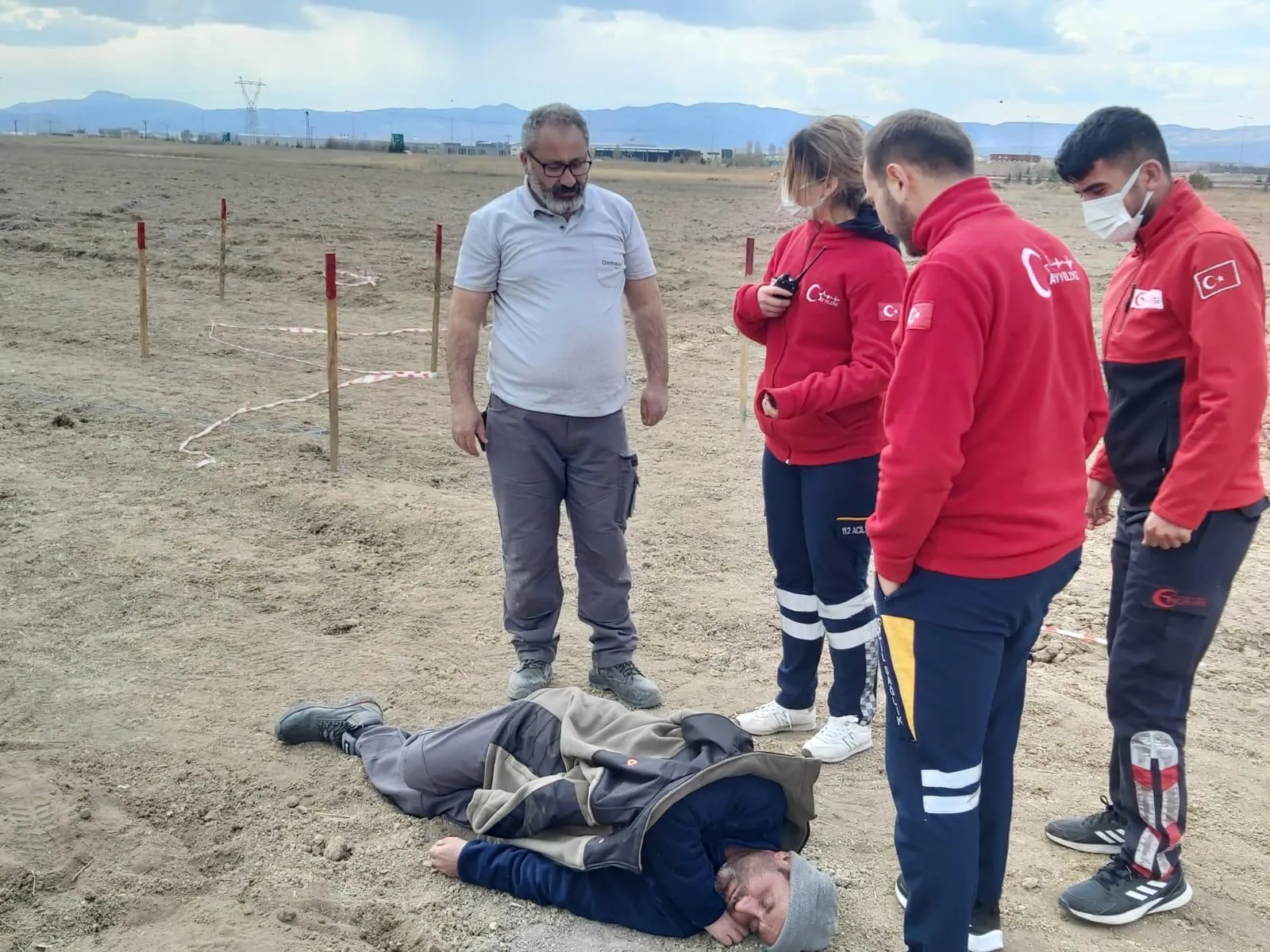 Sağlık ekipleriyle ortak tatbikat
