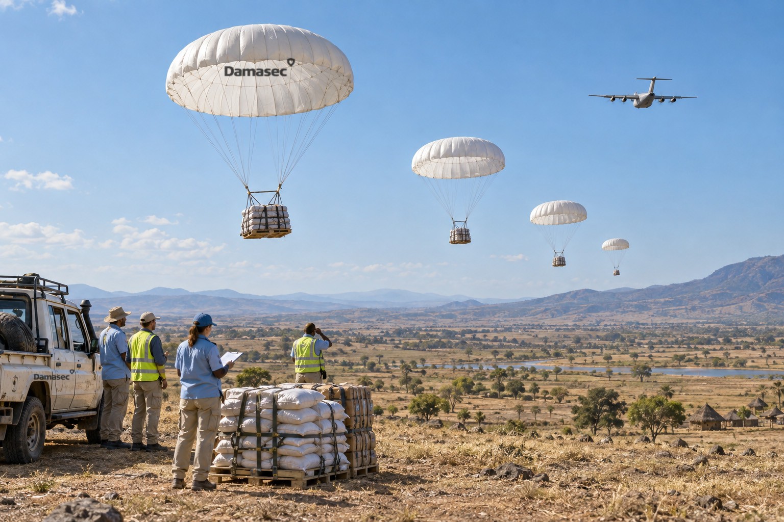 WFP gereksinimlerine yönelik havadan yardım ulaştırma